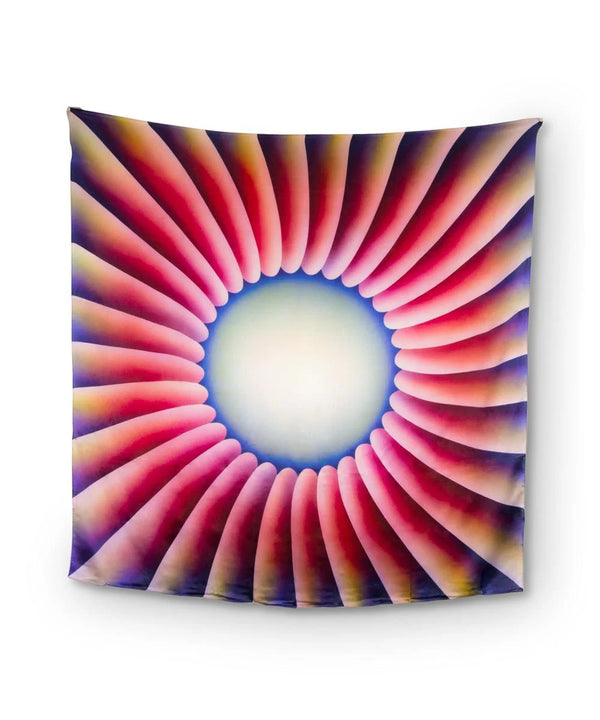 JUDY CHICAGO- THROUGH THE FLOWER SILK SCARF