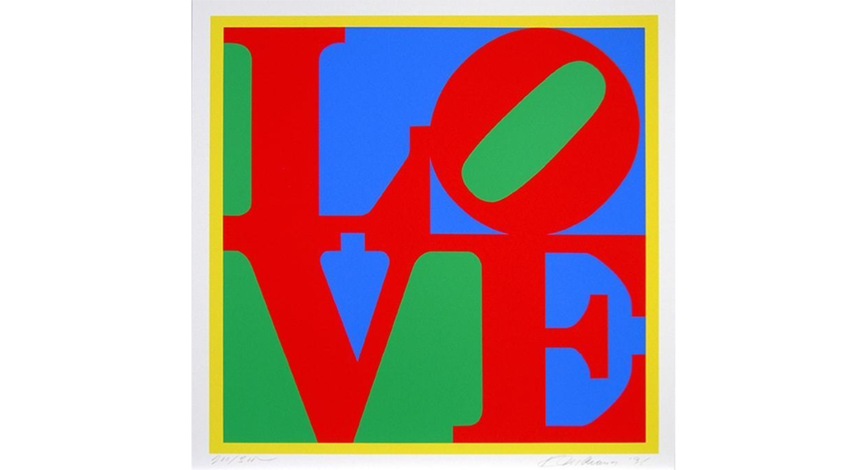 ROBERT INDIANA- HELIOTHERAPY LOVE