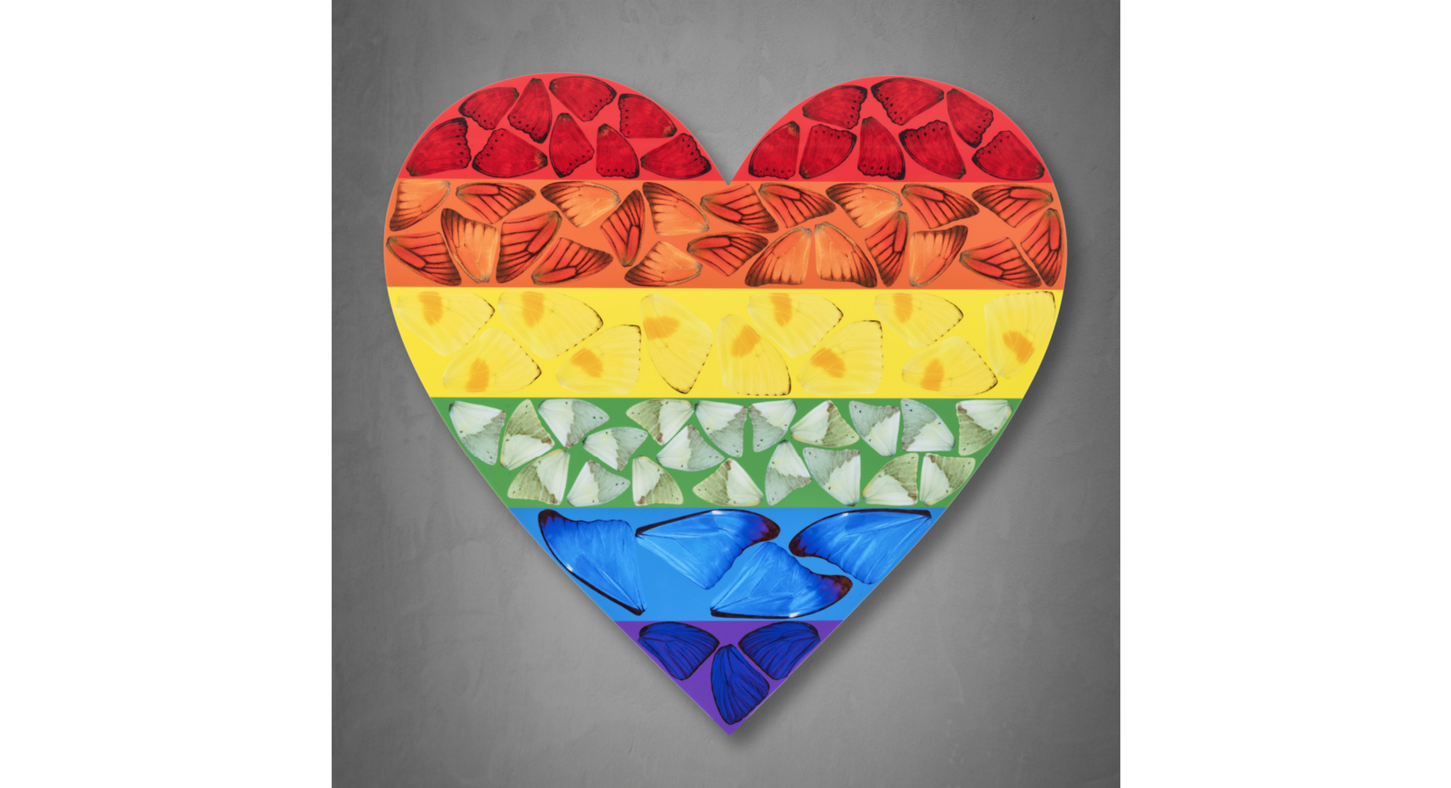 DAMIEN HIRST- BUTTERFLY HEART (LARGE)