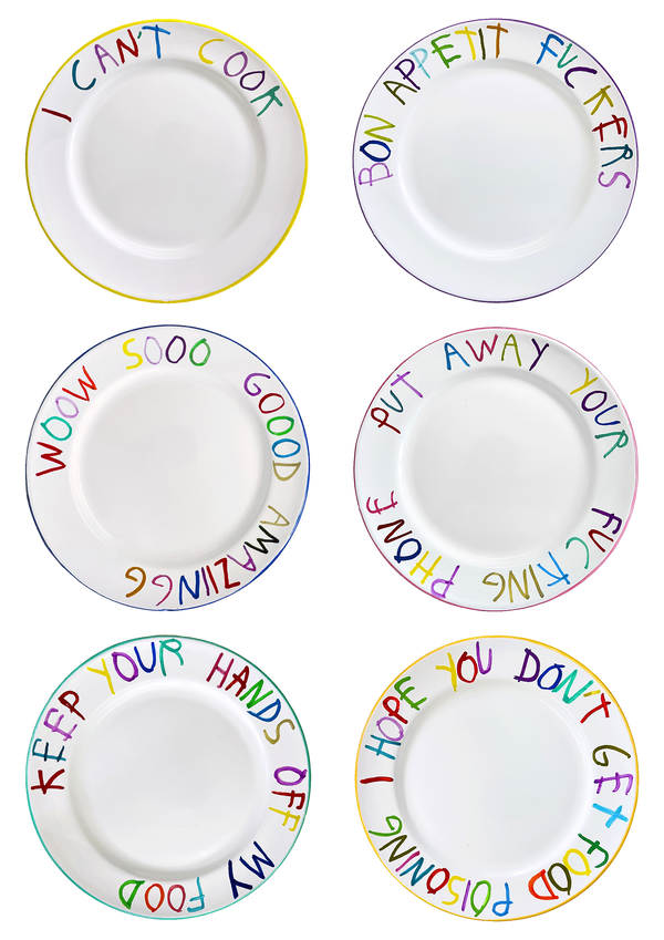 CB HOYO- SET OF SIX PLATES