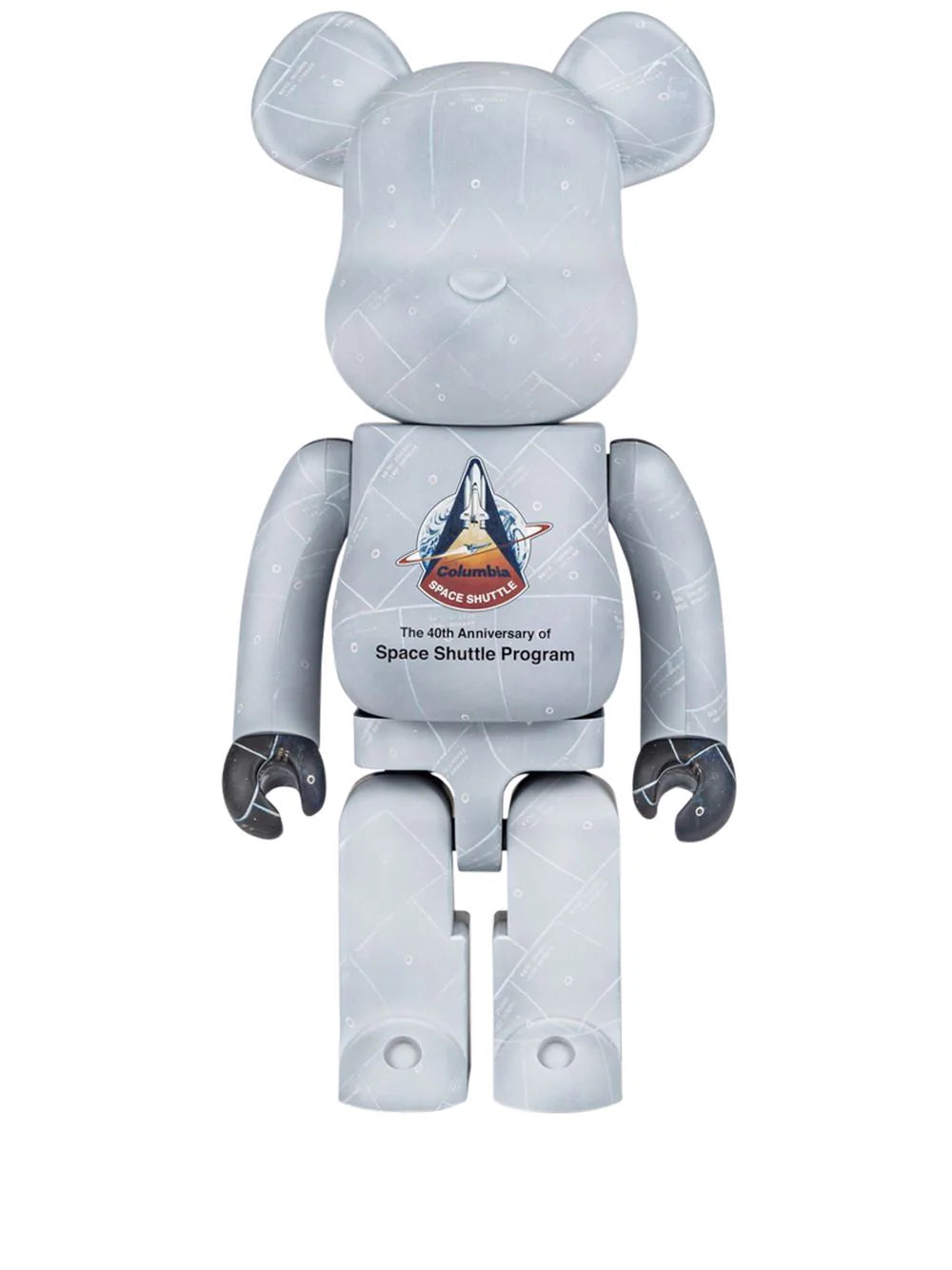 BE@RBRICK X NASA 40TH ANNIVERSARY SPACE SHUTTLE PROGRAM 1000% FIGURE