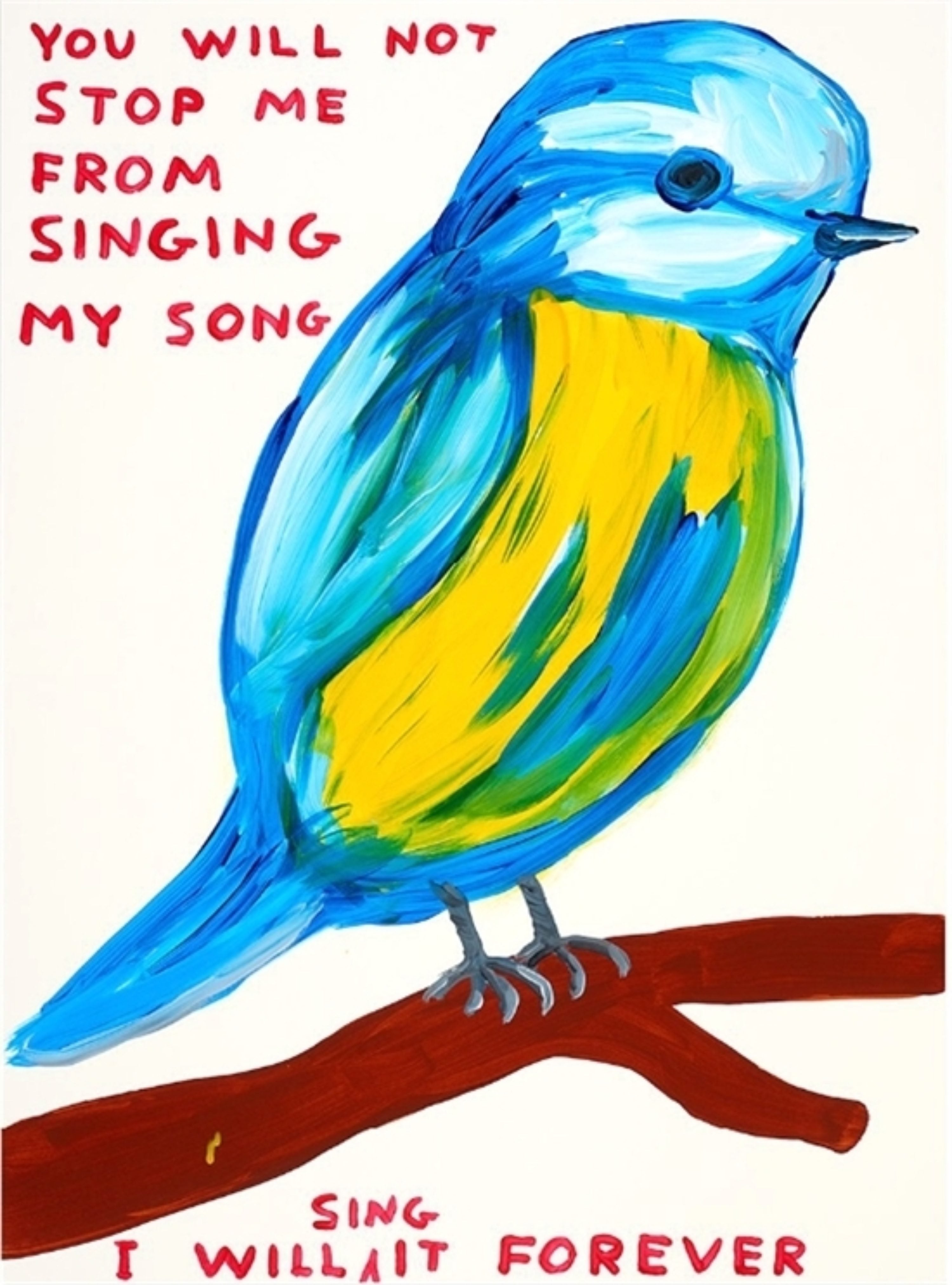 DAVID SHRIGLEY- YOU WILL NOT STOP ME FROM SINGING MY SONG
