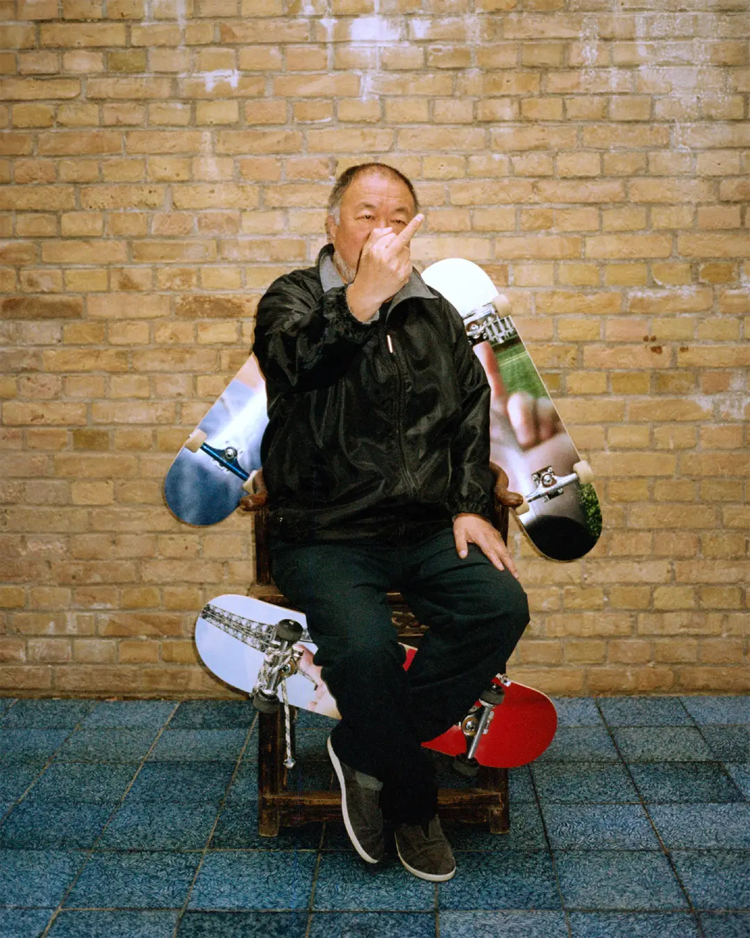 AI WEI WEI-STUDY OF PERSPECTIVE, EIFFEL TOWER, TIANANMEN SQUARE & WHITE HOUSE TRIPYCH