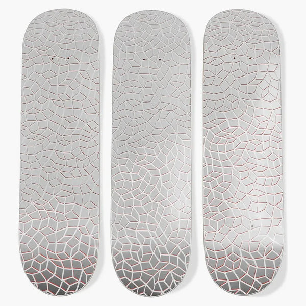 YAYOI KUSAMA INFINITY NETS MIRROR TRIPTYCH SKATEDECKS