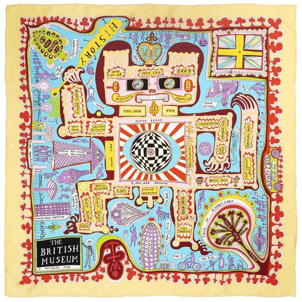 GRAYSON PERRY-MAP SCARF
