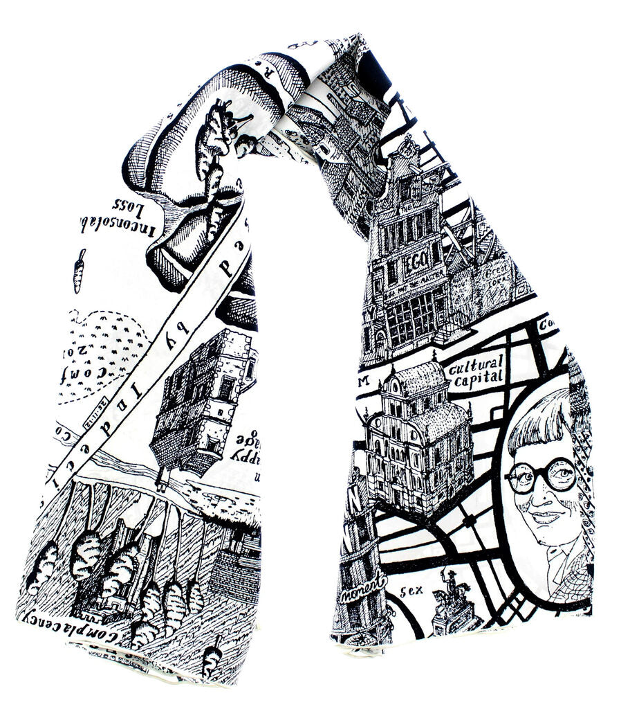 GRAYSON PERRY- MAP OF DAYS SCARF