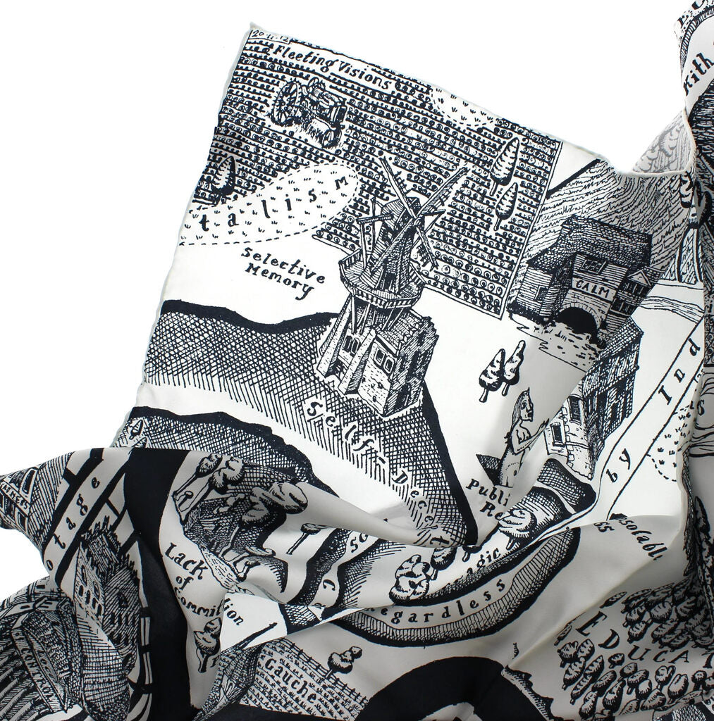 GRAYSON PERRY- MAP OF DAYS SCARF