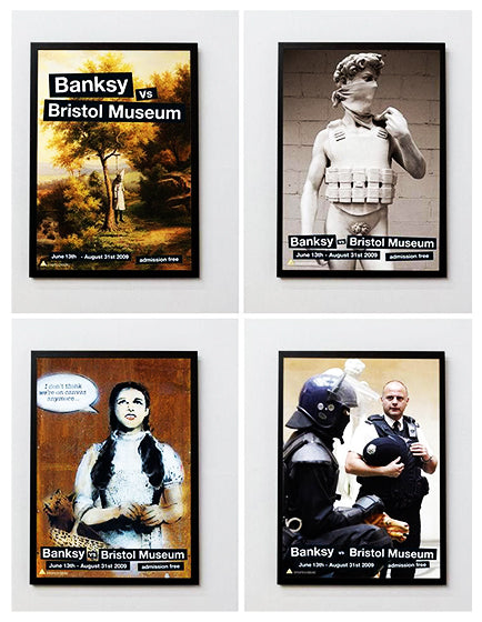 BANKSY VS BRISTOL SET OF 4X LITHOGRAPHS