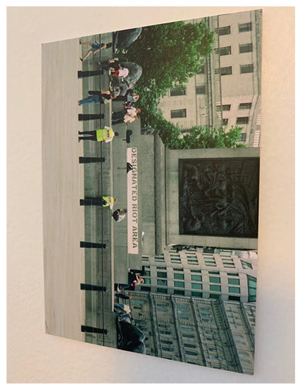 BANKSY- DESIGNATED RIOT AREA POSTCARD, HS BY LAZARIDES – ARTS LIMITED