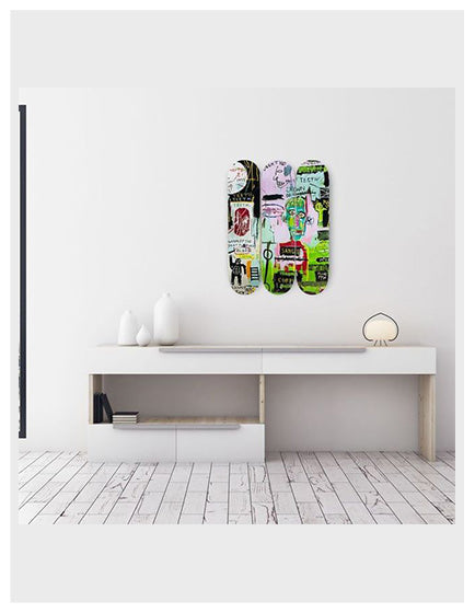 JEAN MICHEL BASQUIAT IN ITALIAN TRIPTYCH SKATE DECKS