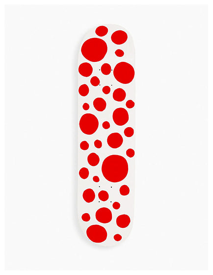 YAYOI KUSAMA RED BIG DOTS SKATE DECK