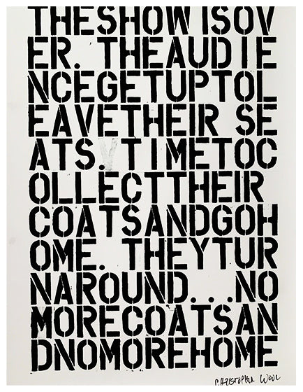 CHRISTOPHER WOOL & FELIX GONZALEZ-TORRES, UNTITLED