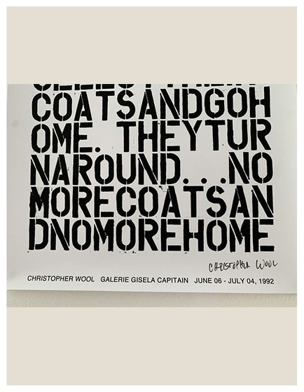 CHRISTOPHER WOOL & FELIX GONZALEZ-TORRES, UNTITLED