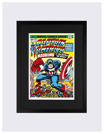 STAN LEE- CAPTAIN AMERICA #193 – MADBOMB (FRAMED)