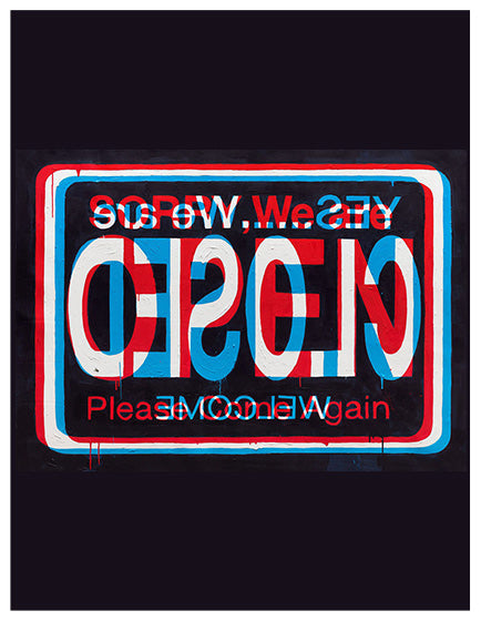 ERNEST ZACHAREVIC- “SORRY WE ARE OPEN”