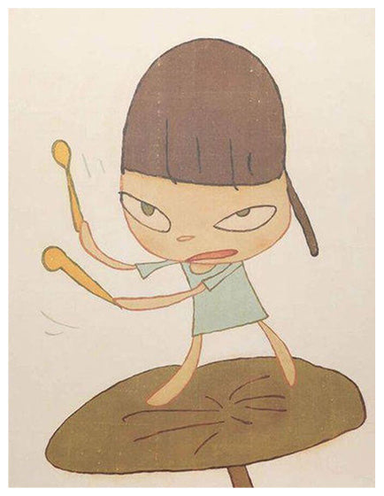 YOSHITOMO NARA- “MARCHING ON A BUTTERBUR LEAF”