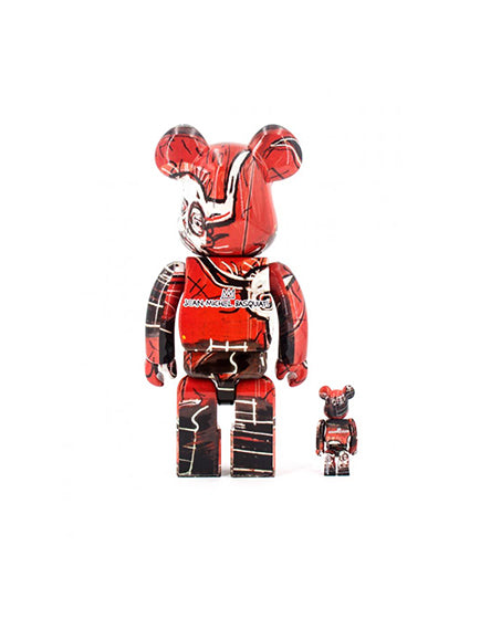 BEARBRICK BASQUIAT #5 100% & 400% FIGURES SET OF TWO