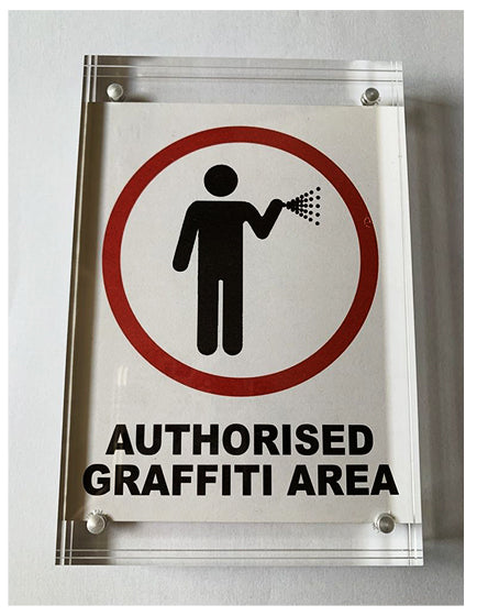 BANKSY AUTHORISED GRAFFITI AREA STICKER