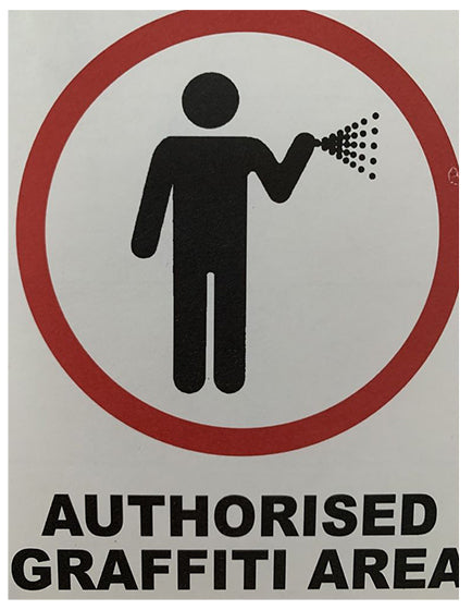 BANKSY AUTHORISED GRAFFITI AREA STICKER