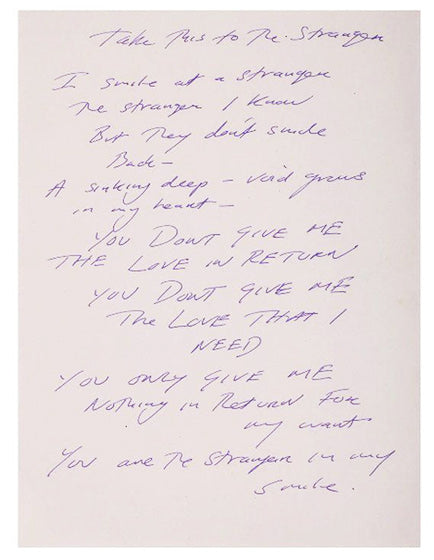 TRACEY EMIN- TAKE THIS TO THE STRANGER