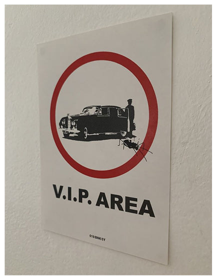 BANKSY V.I.P AREA STICKER