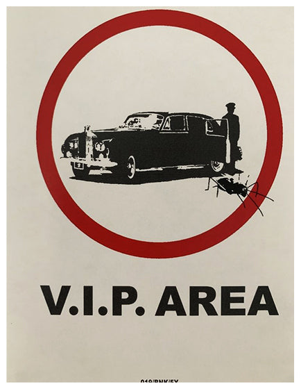 BANKSY V.I.P AREA STICKER