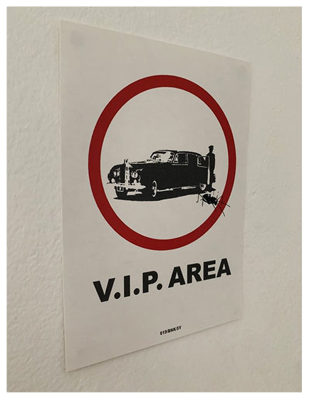 BANKSY V.I.P AREA STICKER