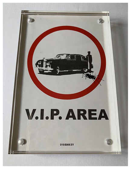 BANKSY V.I.P AREA STICKER