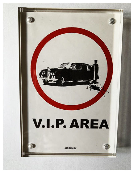 BANKSY V.I.P AREA STICKER