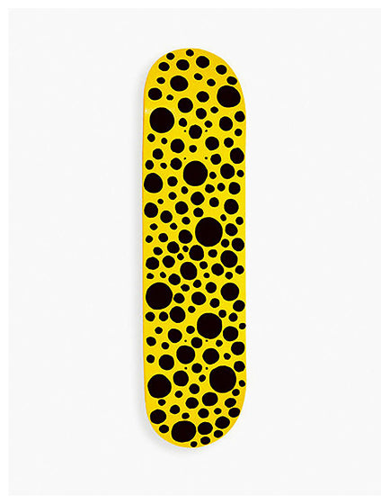 YAYOI KUSAMA YELLOW SMALL DOTS SKATE DECK